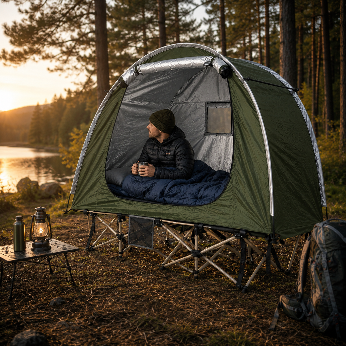 1-Personen Hochbett-Zelt - Für komfortable Nächte draussen