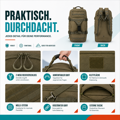 3-Wege-Outdoor-Reisetasche – Eine für alles unterwegs.
